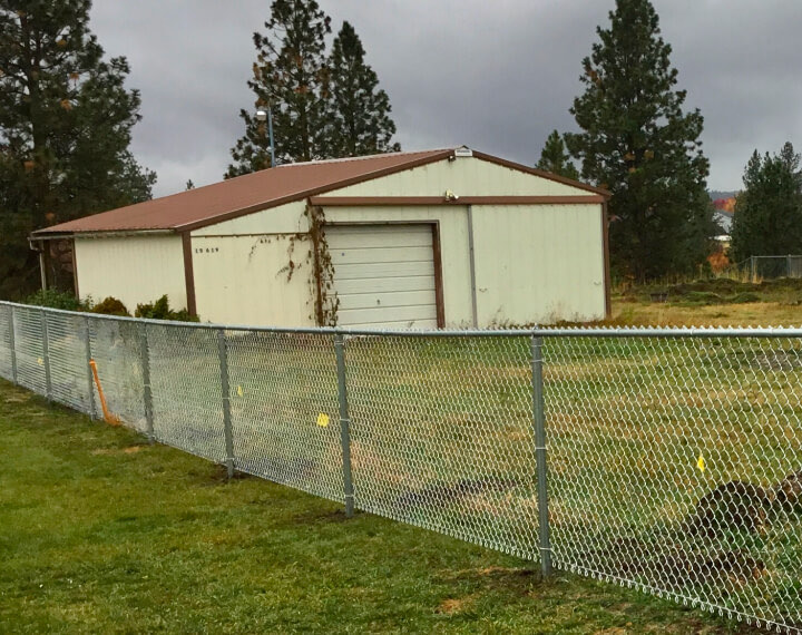 Chain link fence installed by Neighborhood Fence