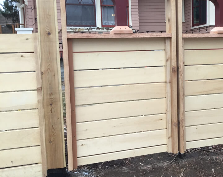 Custom & gates fence by Neighborhood Fence