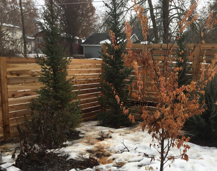 Wood fence by Neighborhood Fence