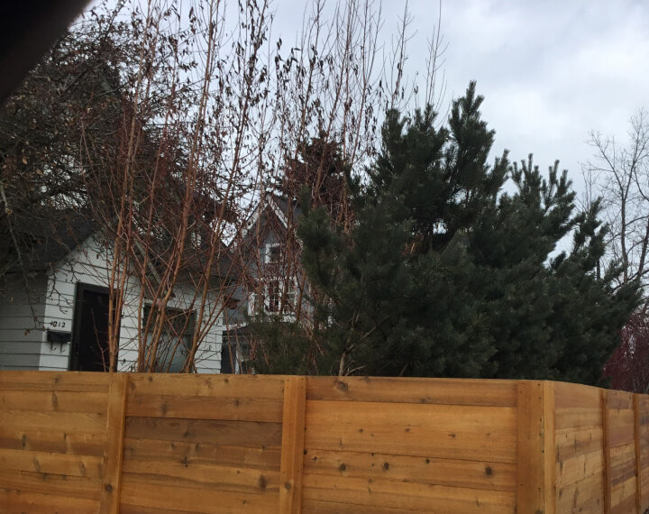Wood fence by Neighborhood Fence